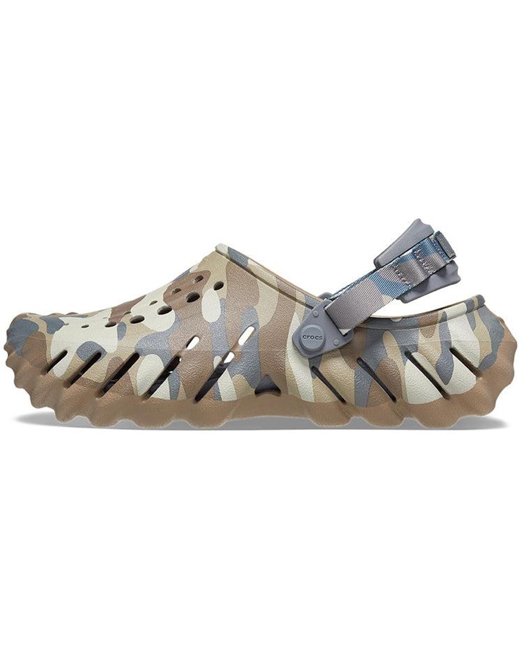 CROCSTM Blue Echo Camo Redux Clog 'Charcoal Camo' for men