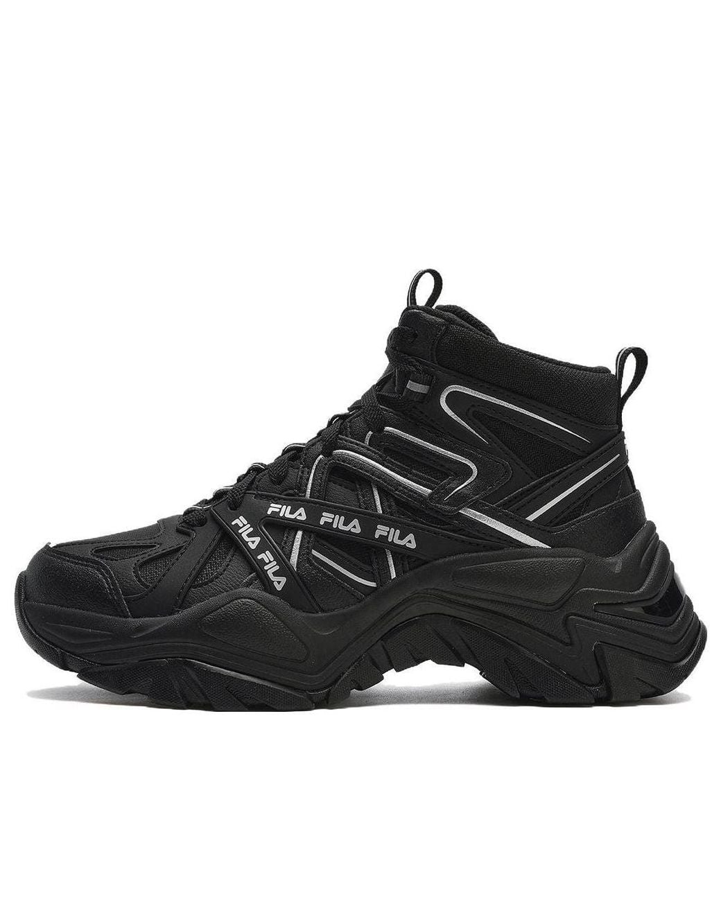 Fila Black (Wmns) Sofia 1S Mid Shoes Velvet'