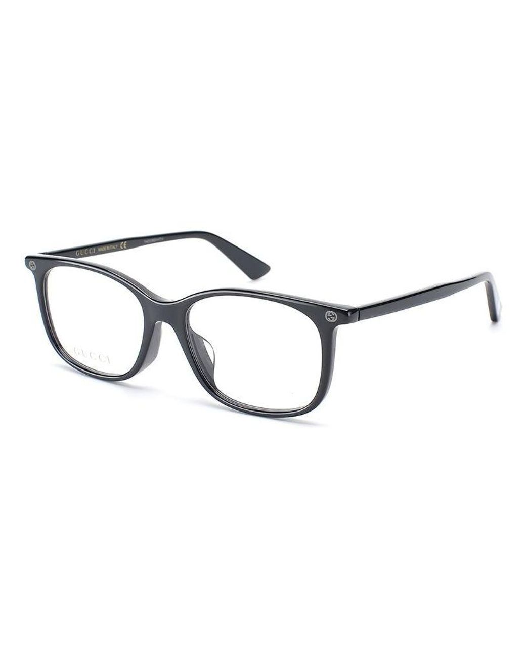 Gucci Black (Wmns) Square Frame Optical Glasses Frame Asia Edition