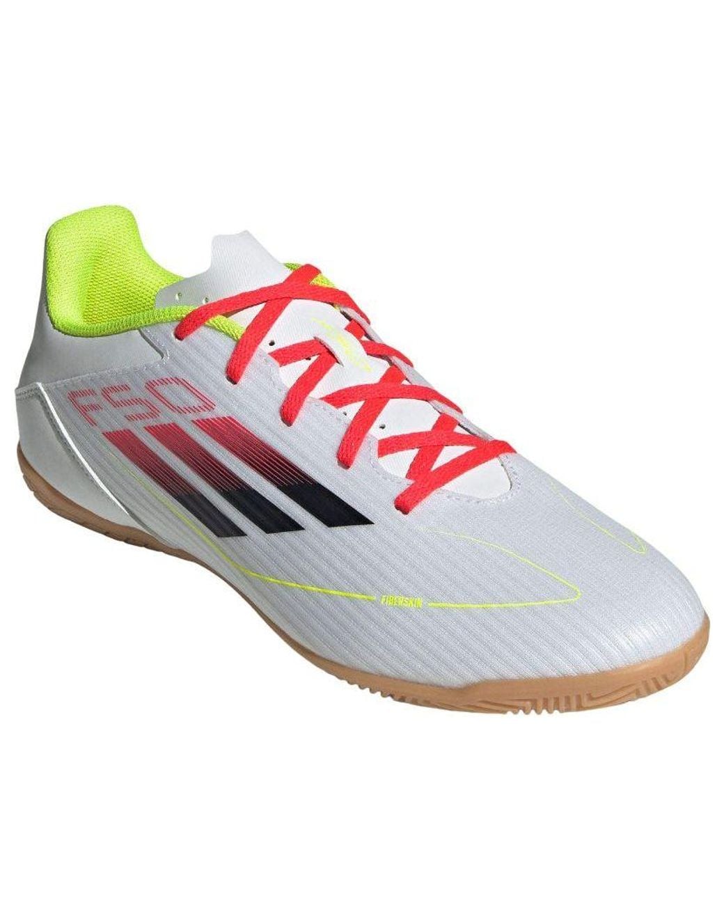 Adidas White F50 League Lace Up Low Top Sneakers for men
