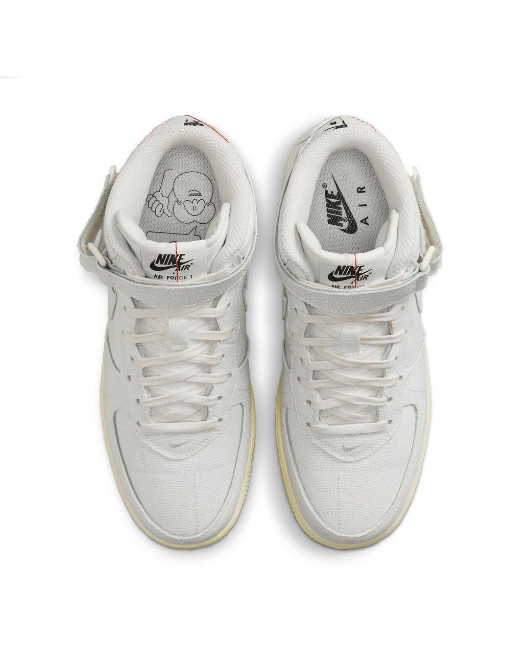Nike White (Wmns) Air Force 1 '07 Mid Canvas'
