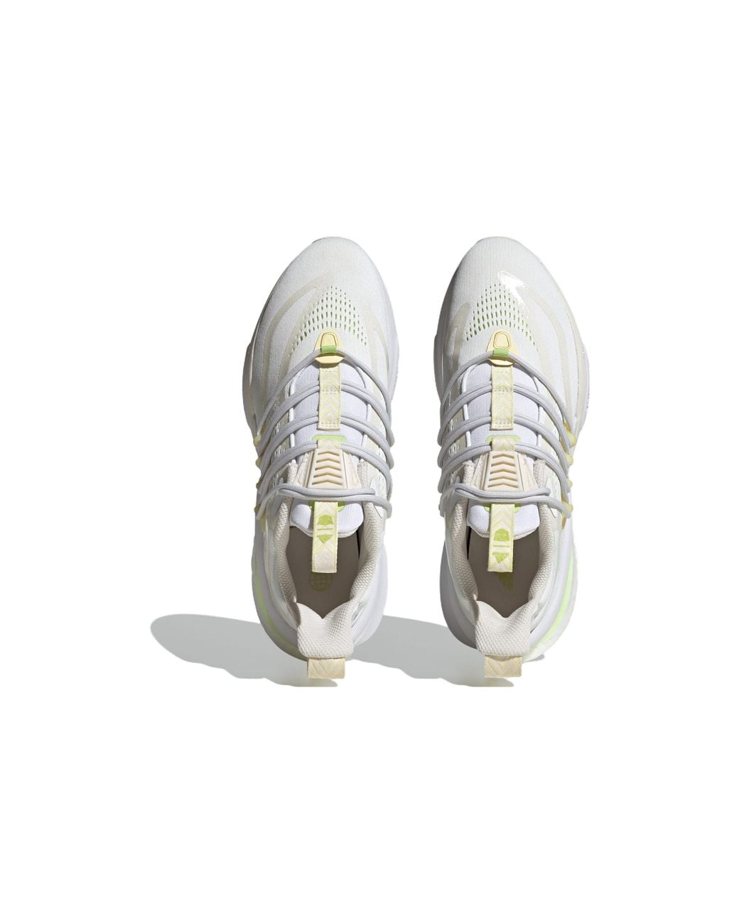 Adidas White Alphaboost V1 Running Shoes for men