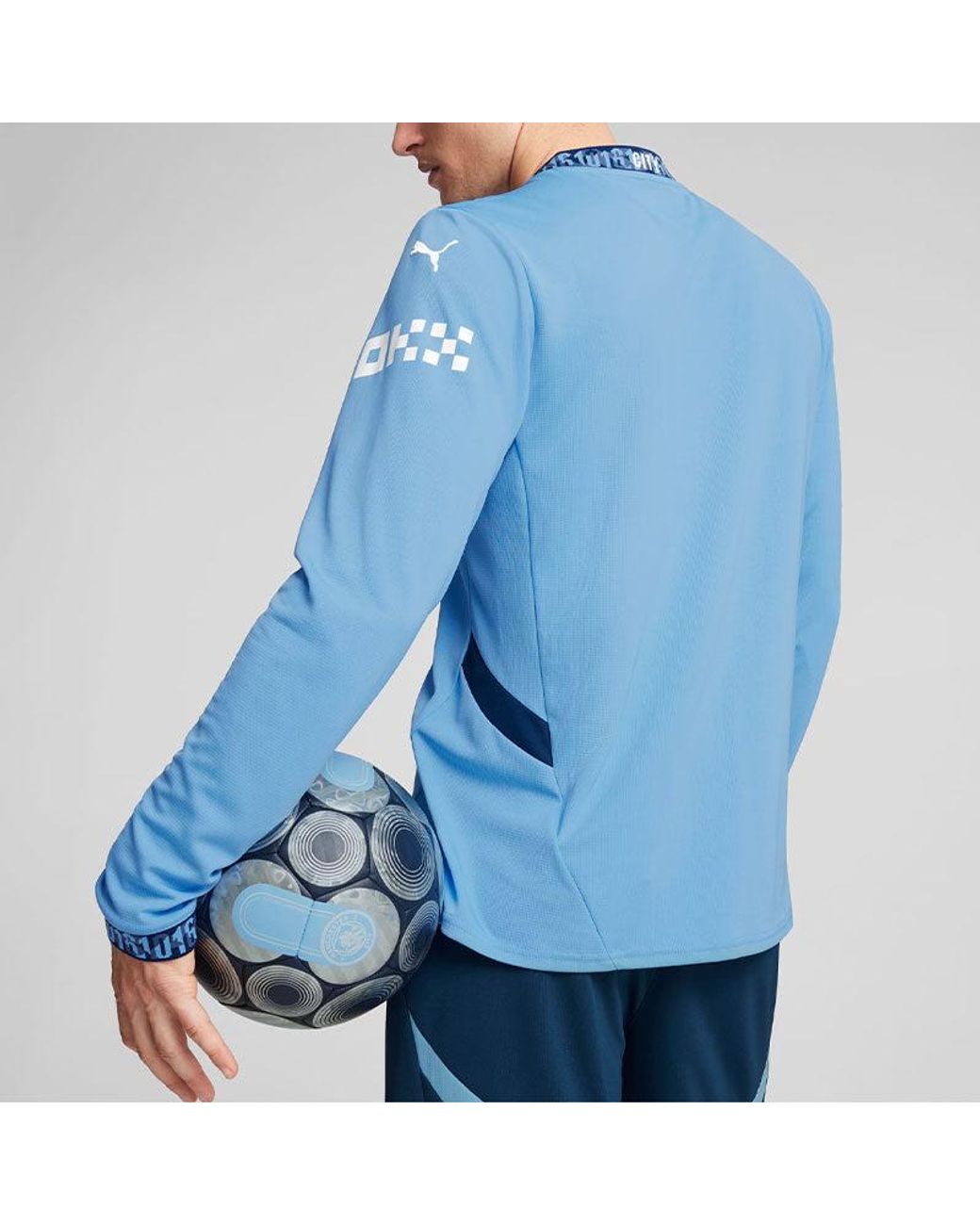 PUMA Blue Manchester City 24/25 Home Long Sleeve Jersey for men