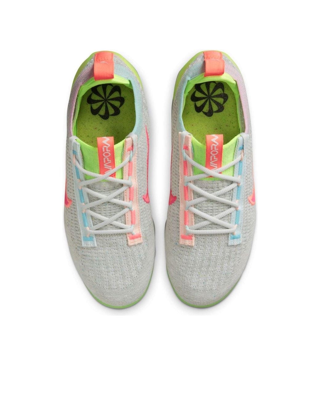 Nike Gray (Wmns) Air Vapormax 2021 Flyknit 'Neon'