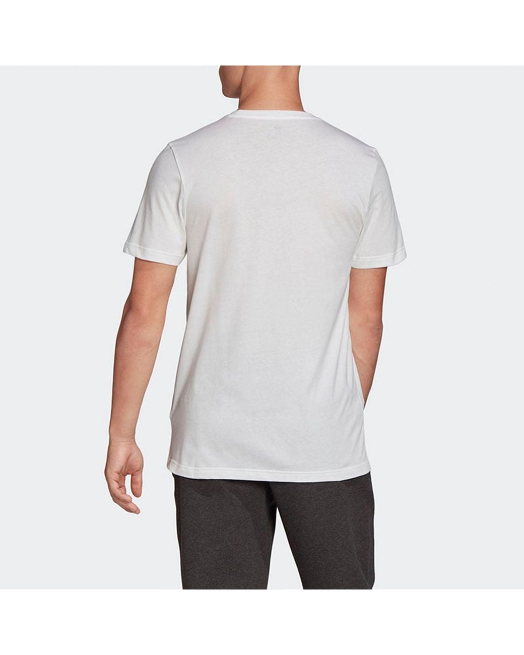 Adidas White 8-Bit Foil Grfx Printed Short Sleeve Tee for men