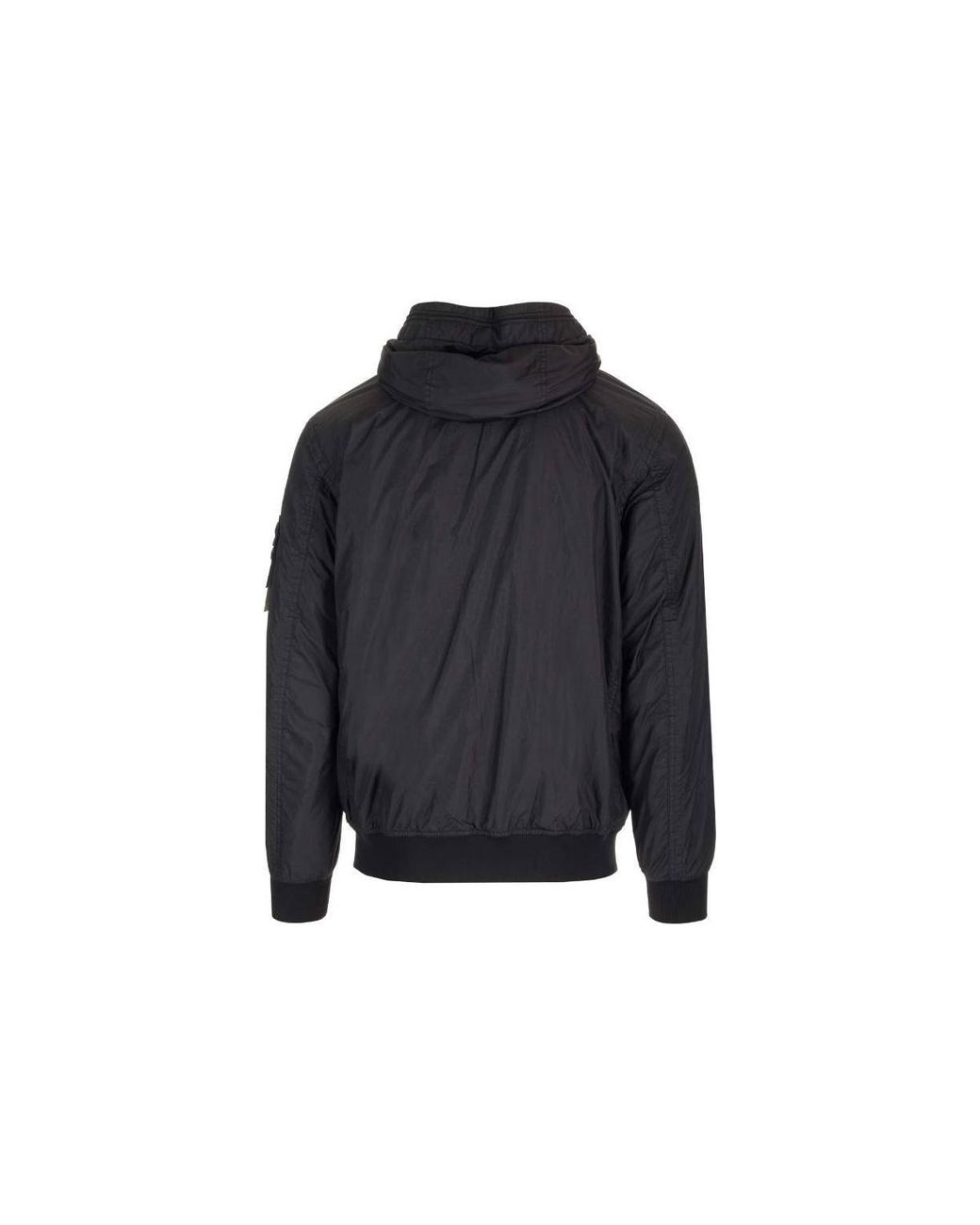 Stone Island Black Garment Dyed Crinkle Reps Ny Jacket for men
