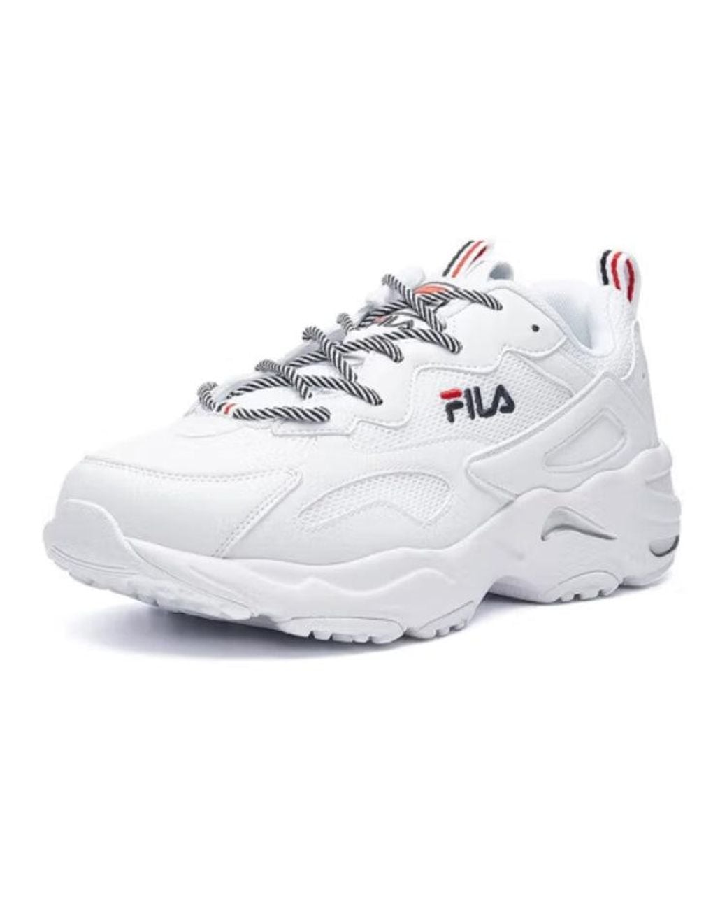 Fila White Tracer Running Shoes for men