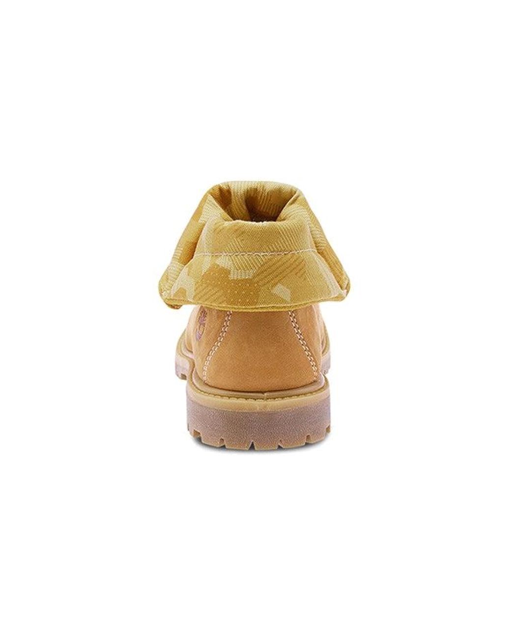 Timberland Brown (Wmns) Roll Top Boots Basic 'Wheat'
