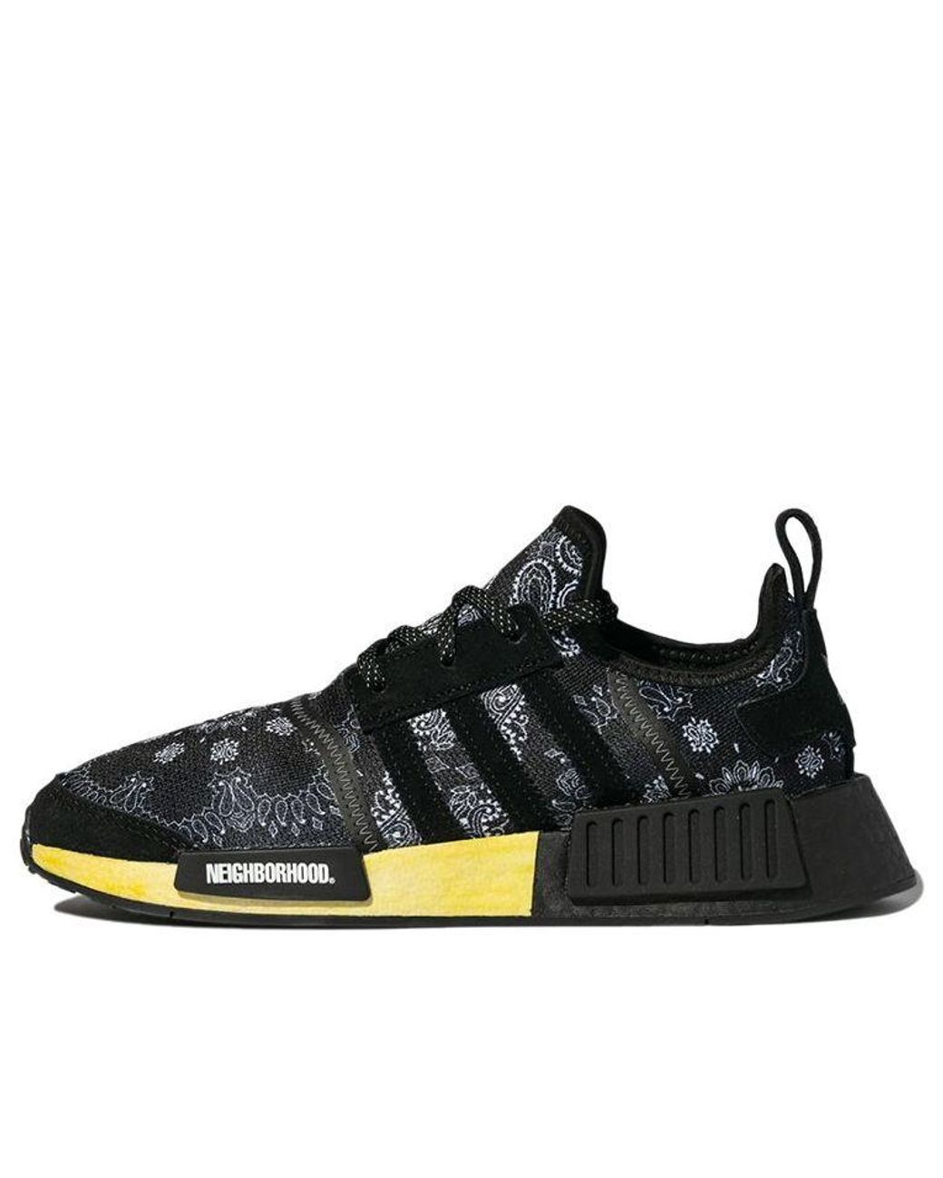 Adidas Black Neighborhood X Nmd_R1 Paisley Bandana' for men