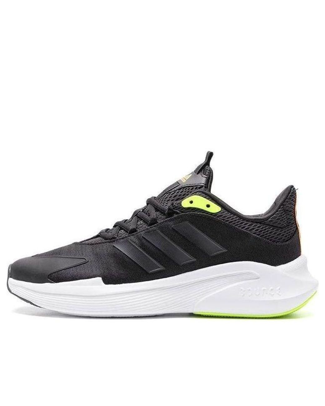 Adidas Black Alphaedge + Lucid Lemon' for men