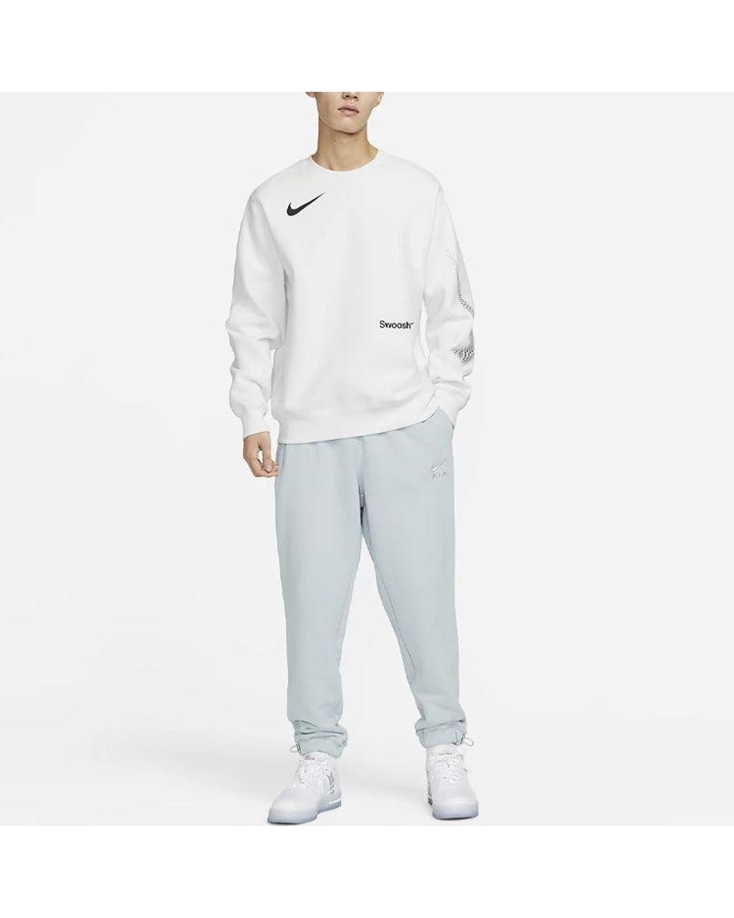 men's french terry trousers nike sportswear swoosh