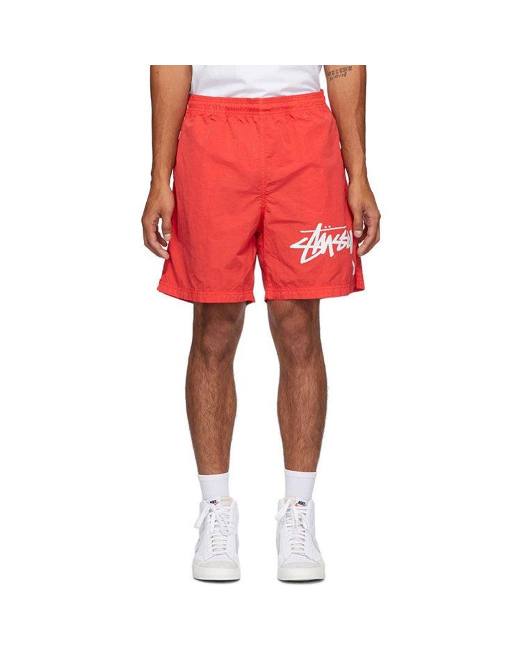 Stussy Red X Nike Water Short for men