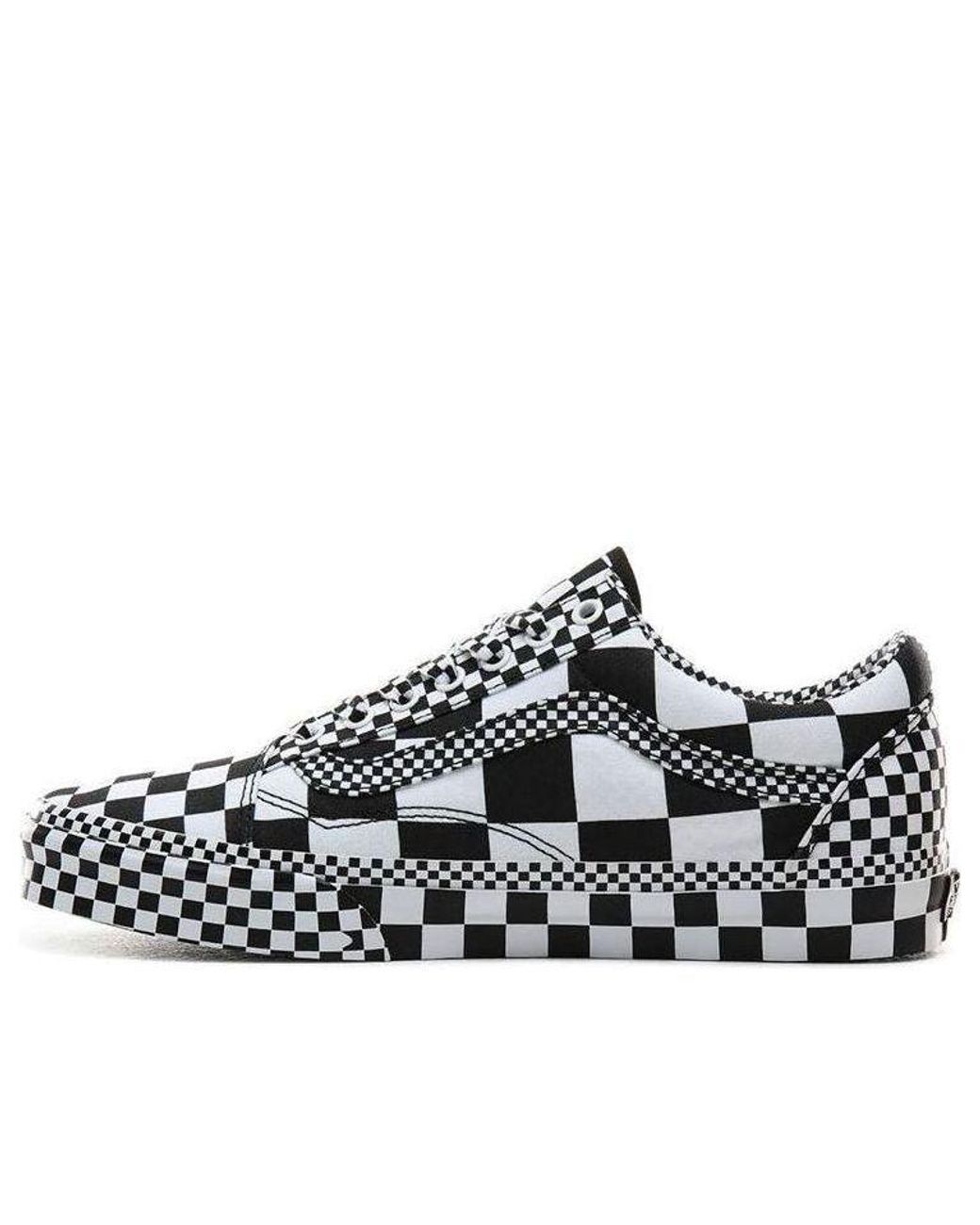 Vans White Old Skool 'All Over Checkerboard' for men