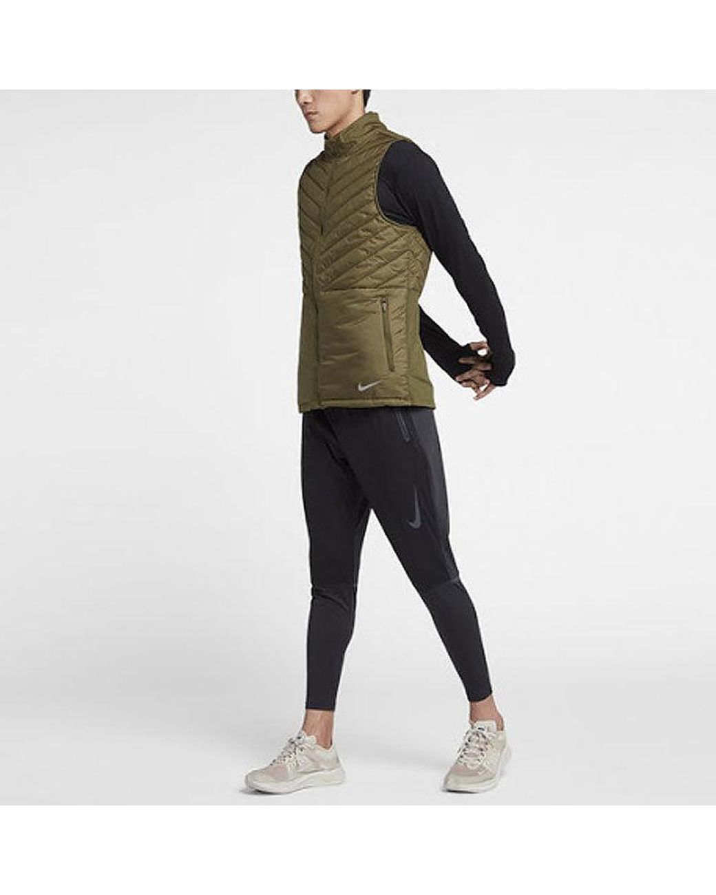 Nike Sport Cotton Vest Militarygreen for men
