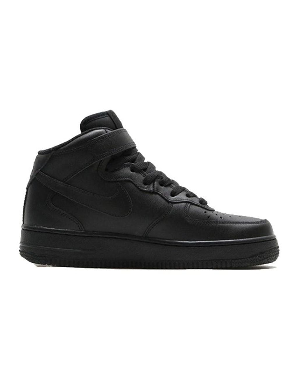 Nike Black Air Force 1 Mid 07 Le
