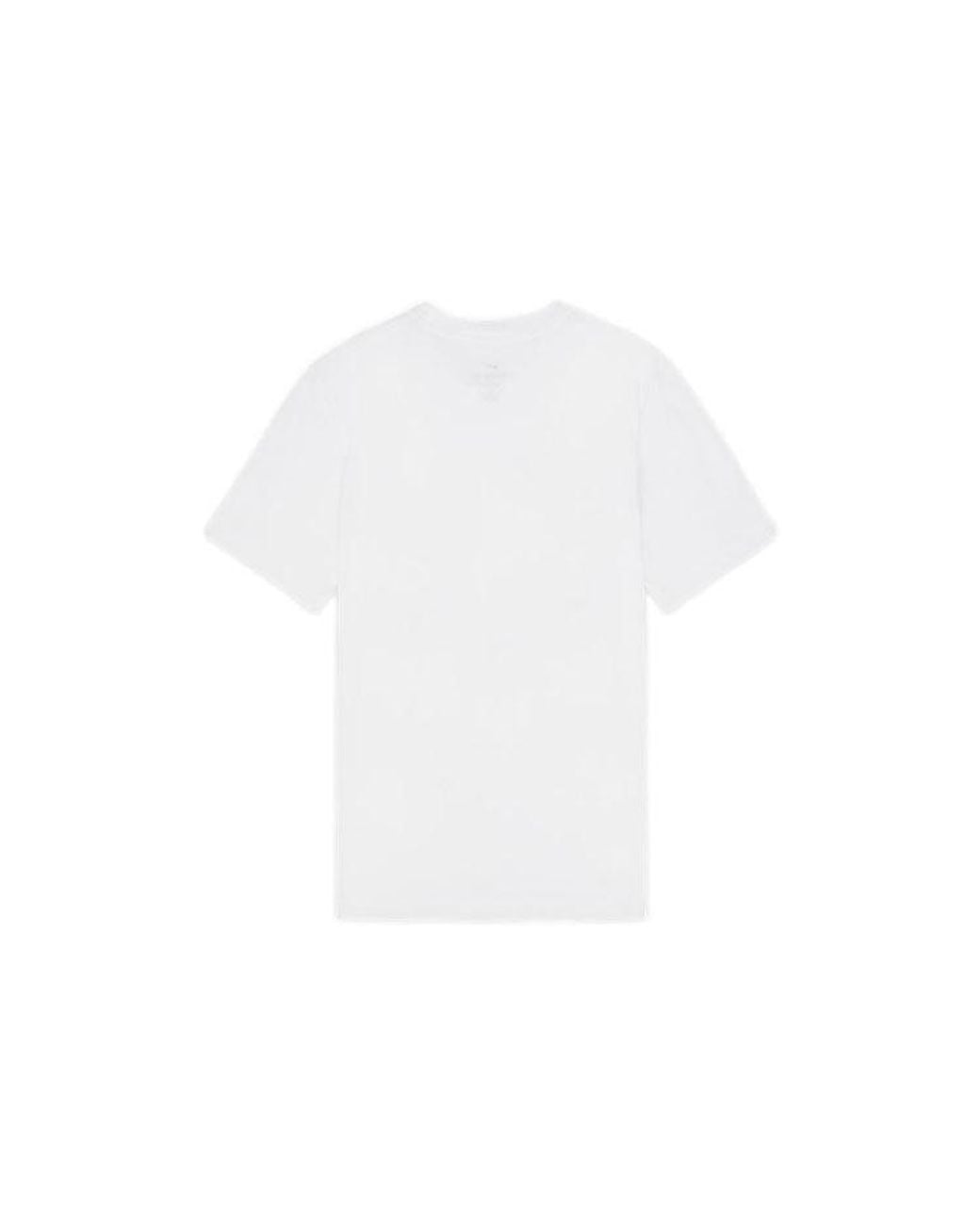 Nike Dri-fit Kd Logo Geometry Pattern Printing Solid Color Short Sleeve White for men