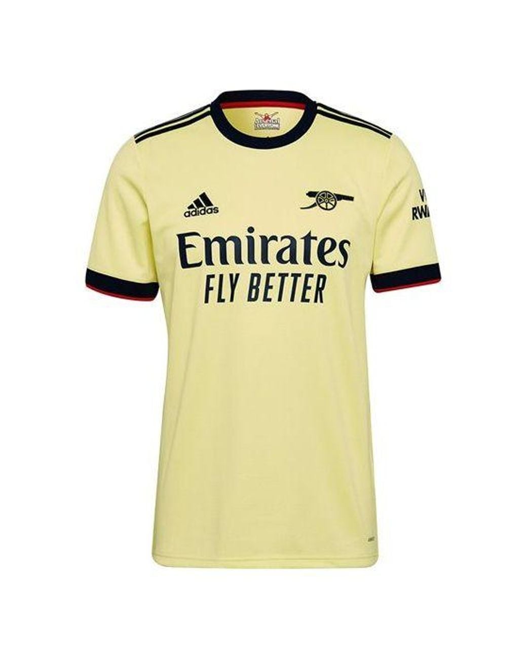 Adidas Yellow Arsenal 21/22 Away Jersey for men
