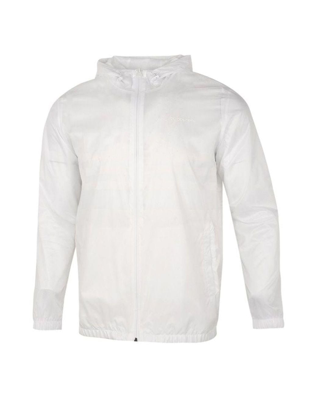 Adidas White Neo Sports Running Training Windproof Hooded Jacket for men