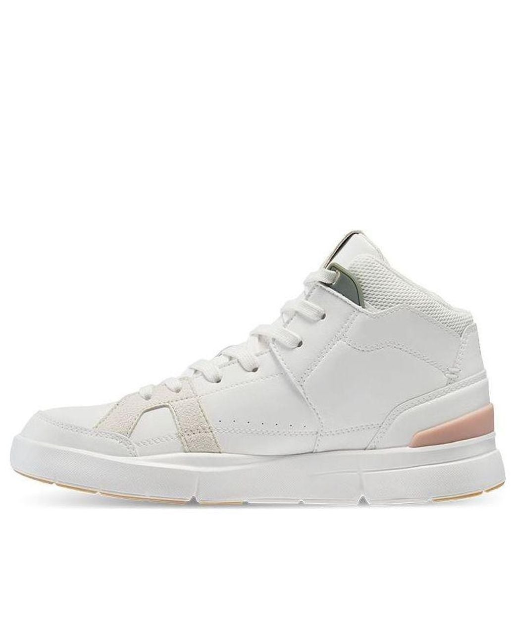 On Shoes White (Wmns) The Roger Clubhouse Mid X Federer Rose'
