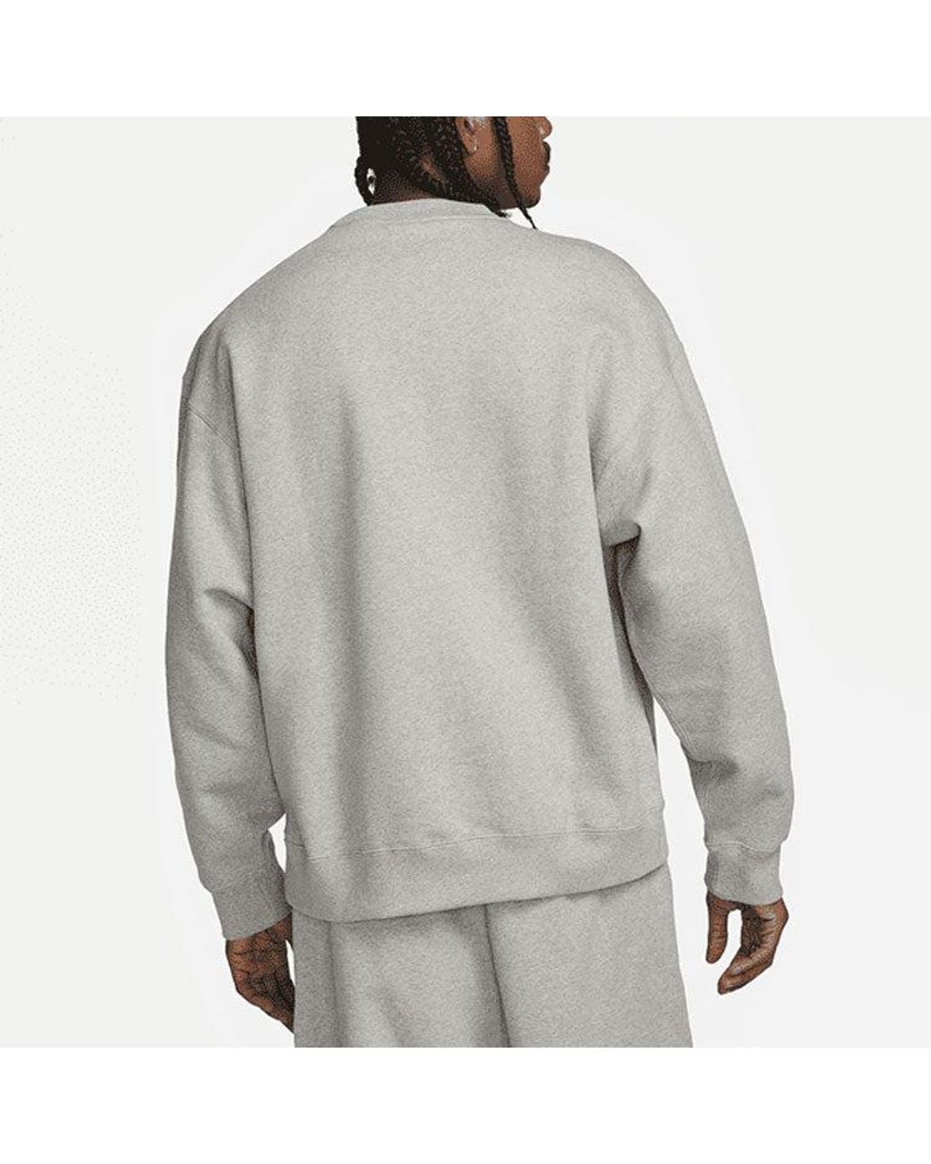 Nike X Stussy Fleece Crew 'Dark Heather' in Grey for Men | Lyst UK