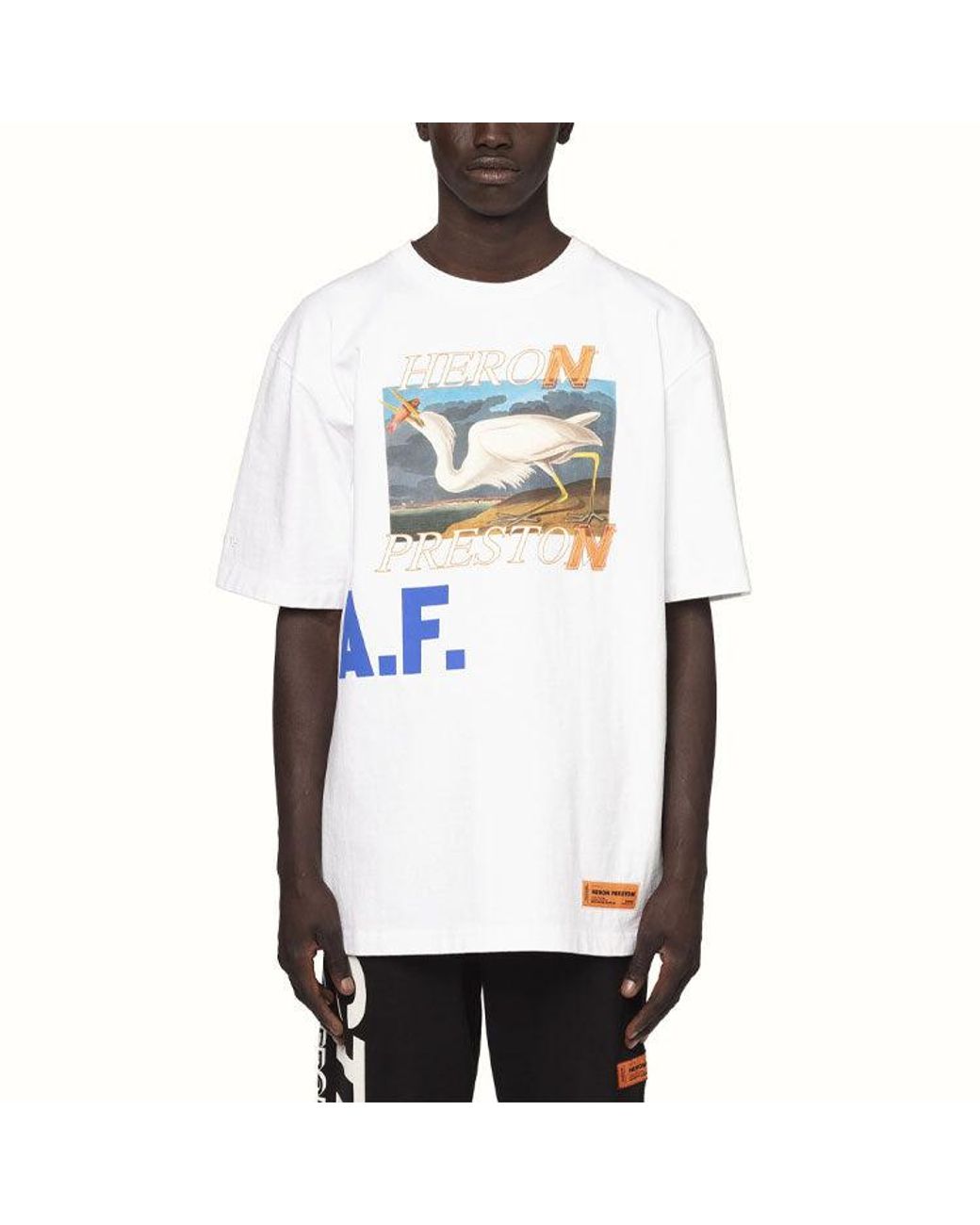Heron Preston Blue Ss21 Heron Af T-Shirt for men