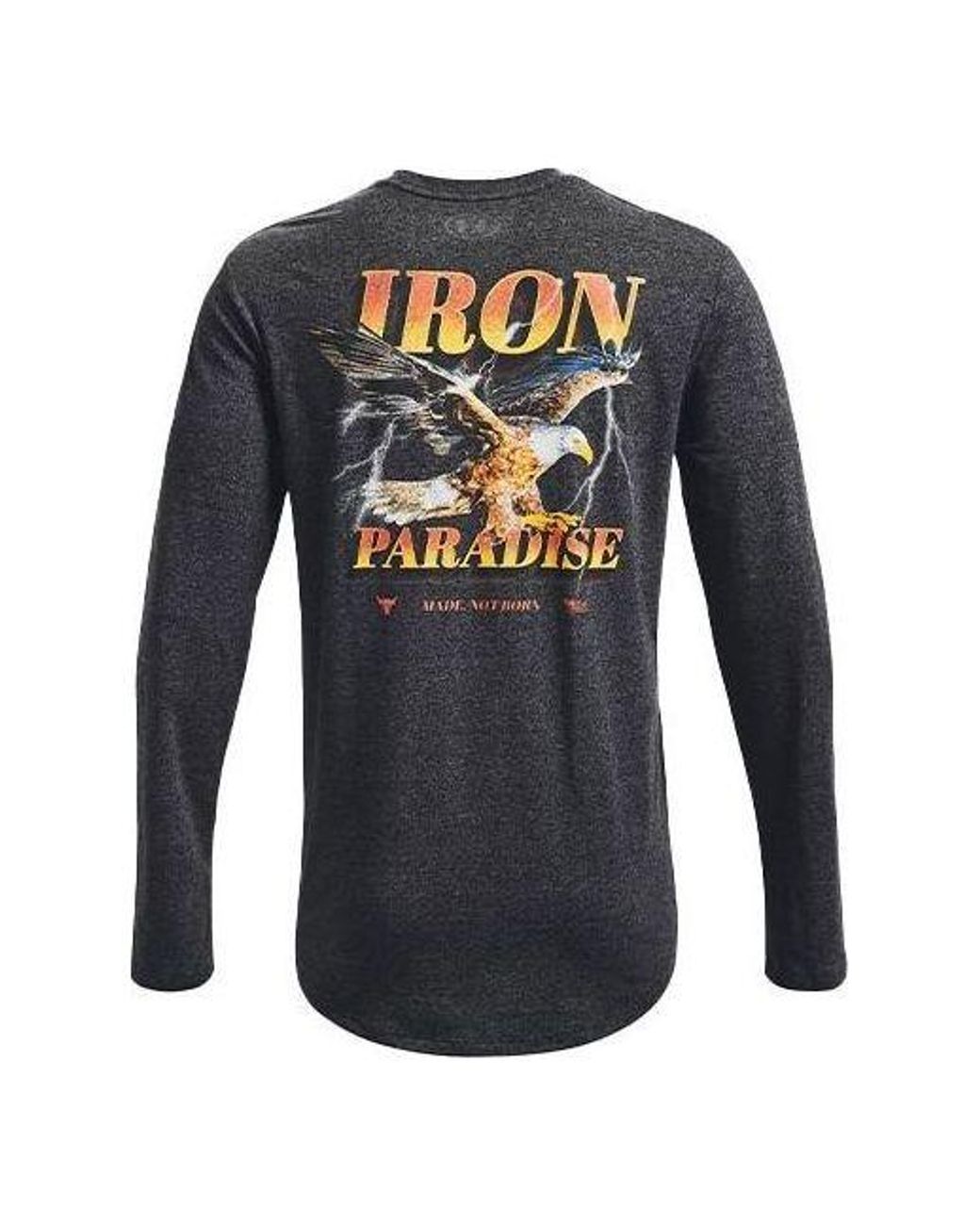 Under Armour Blue Project Rock Outlaw Iron Paradise T-Shirt for men