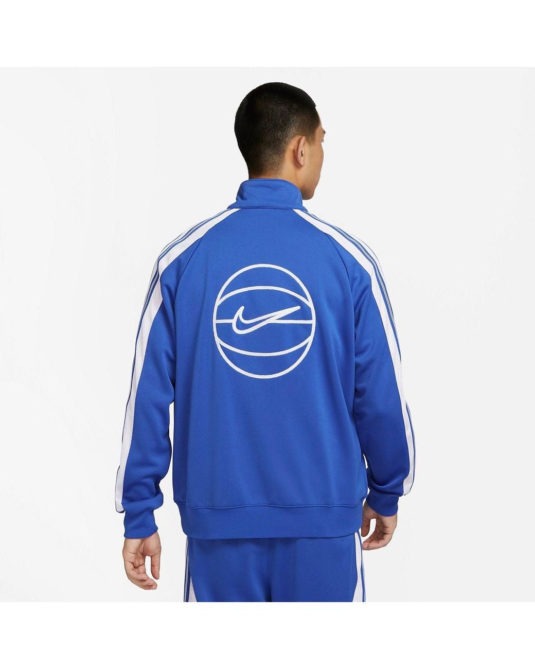 Nike Blue Lightweight Full-Zip Basketball Jacket for men