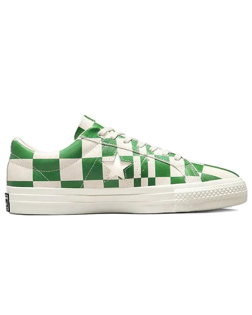 Converse Green One Star Low 'Warped Board for men