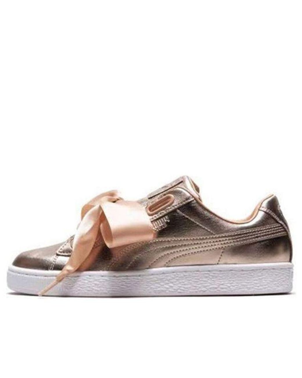 PUMA Brown (Wmns) Basket Heart Luxe 'Dusty Coral'