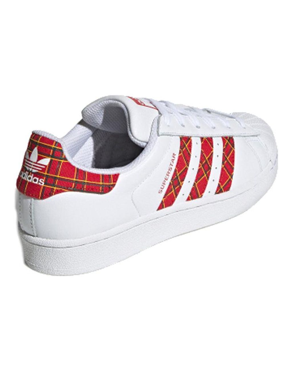 Adidas White (Wmns) Superstar 'Plaid'