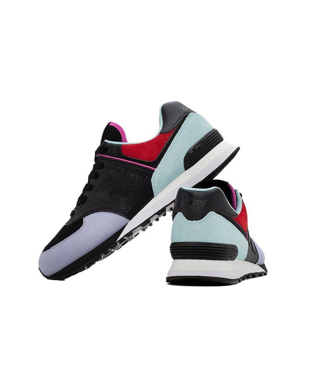 New Balance Blue Louis De Guzman X 574 'Geometric Color-Blocked' for men