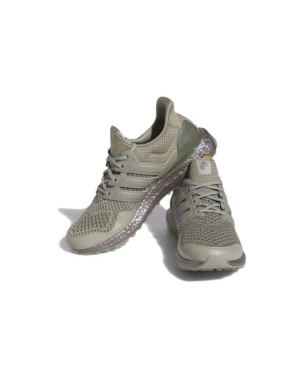 Adidas Gray Ultraboost Spikeless Golf Shoes Pebble' for men