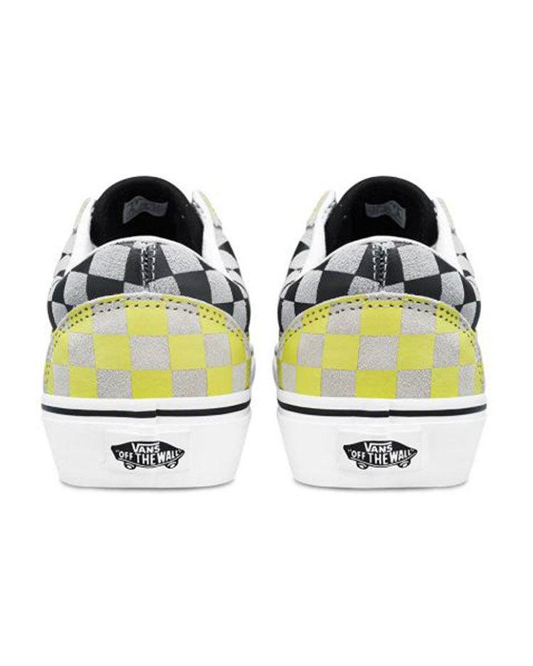 Vans Blue Old Skool Checkerboard Blackyellow for men