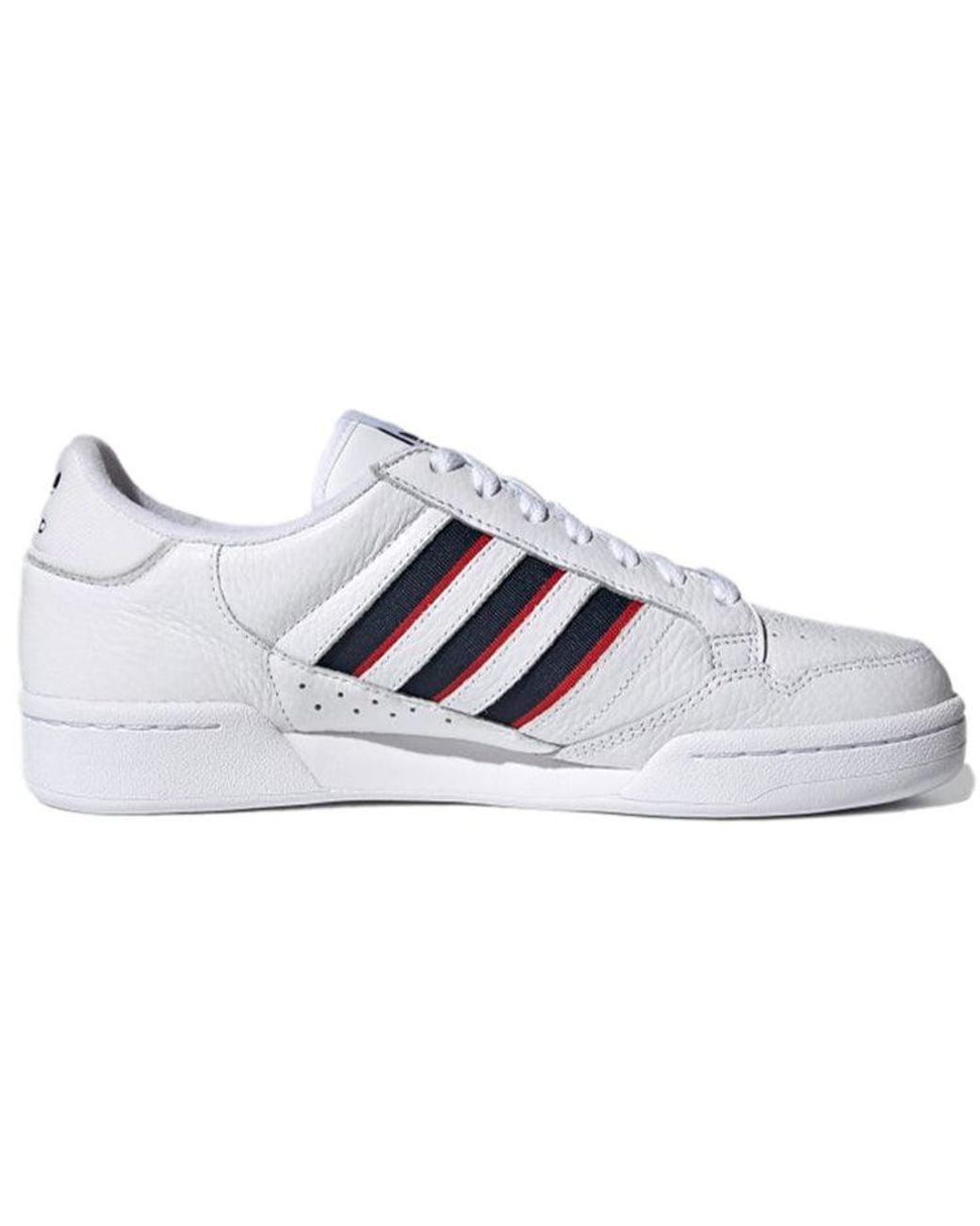 Adidas White Continental 80 'Stripes for men