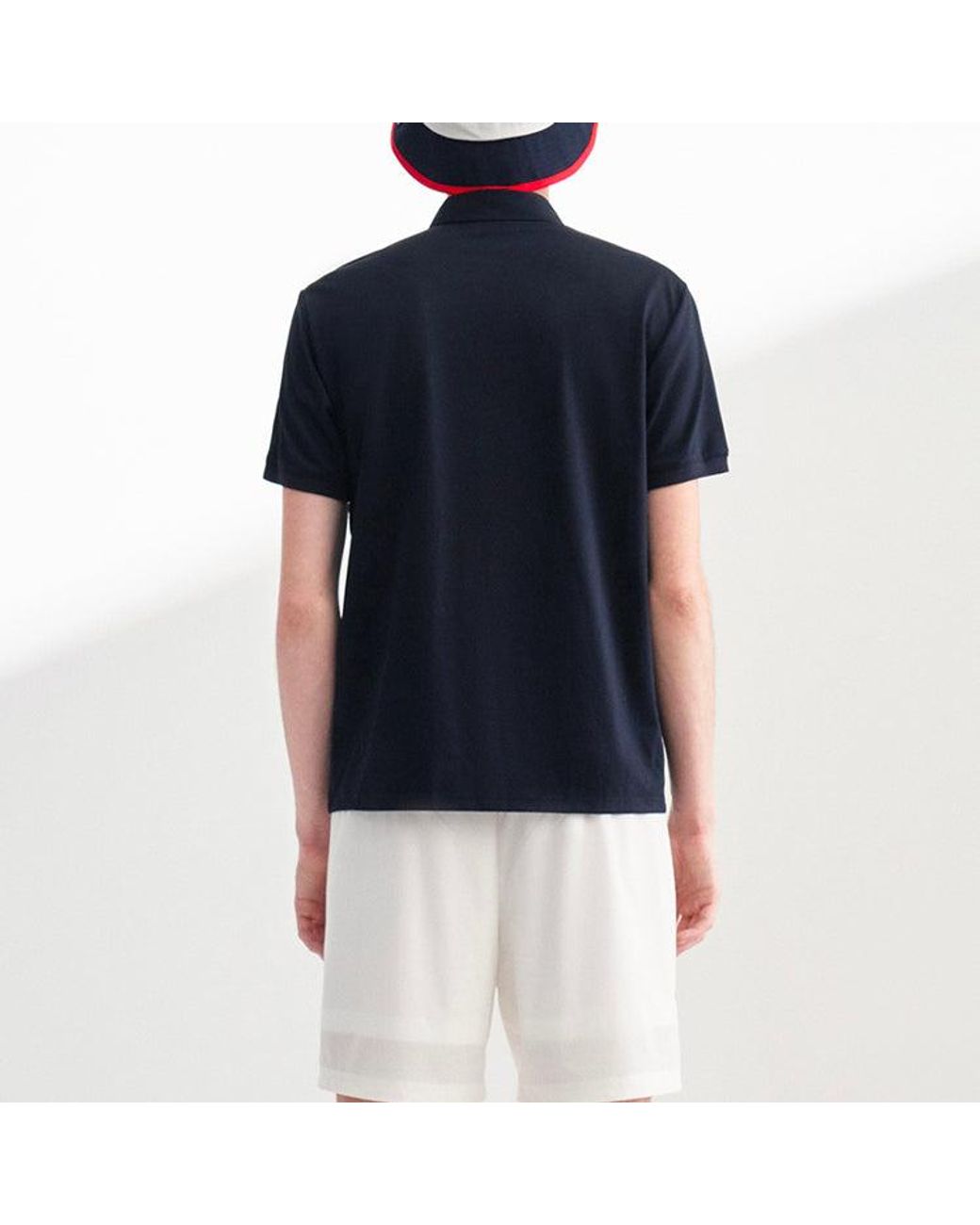 Fila Black Casual Sports Breathable Short Sleeve Polo Shirt for men