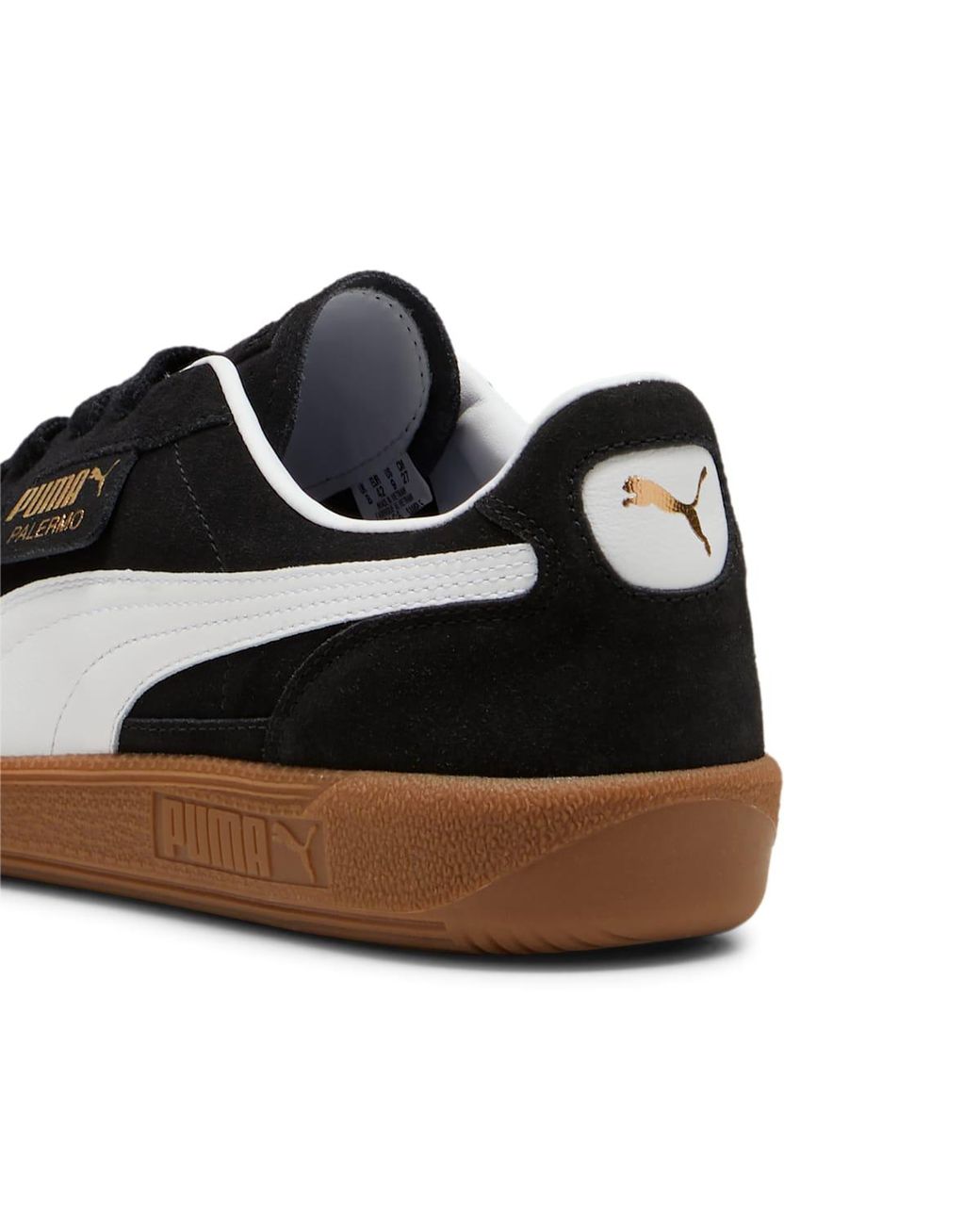 PUMA Mens Palermo Lace Up Sneakers Shoes Casual - Black, Black, 7.5 for men