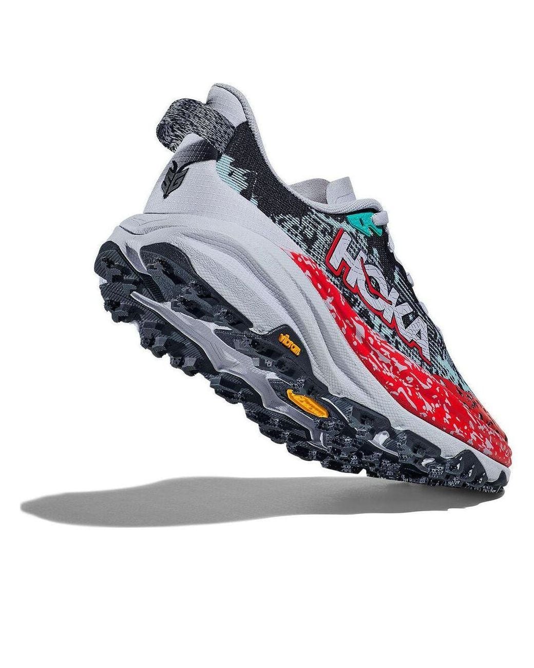 Hoka One One Red Speedgoat 6 'Gull Stormy Skies' for men