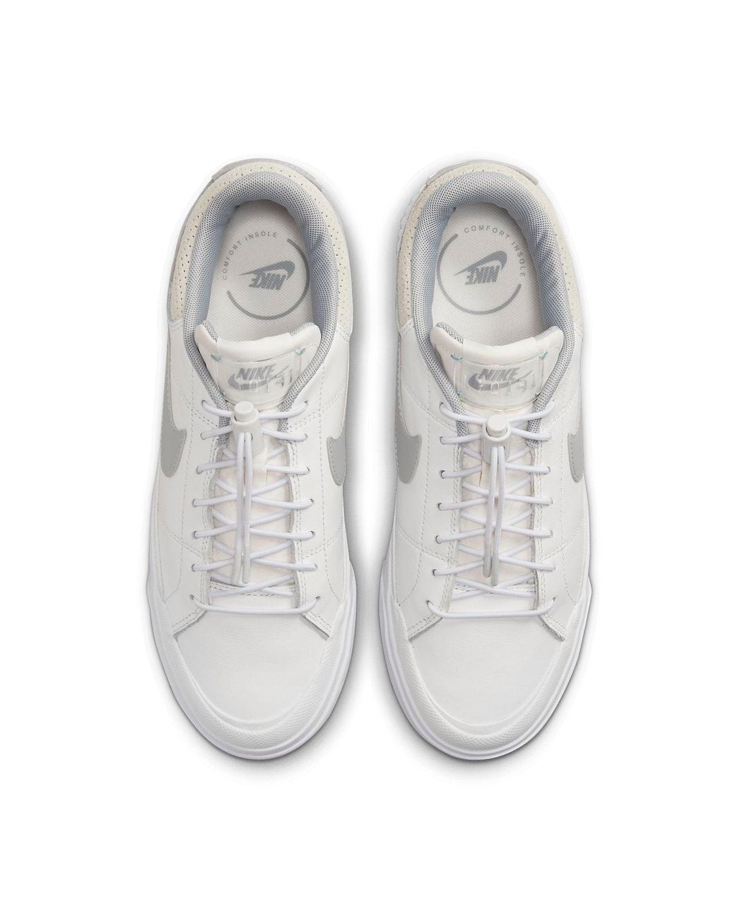 Nike White (Wmns) Court Legacy Lift