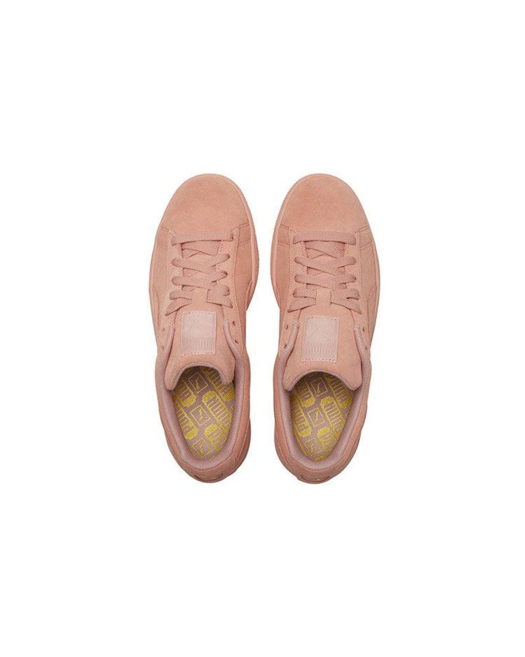PUMA Pink Suede Classic Low Top Board Shoes for men
