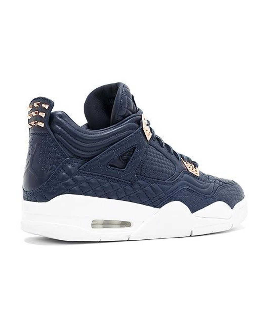 Nike Blue Air 4 Retro Premium "Obsidian" Shoes for men