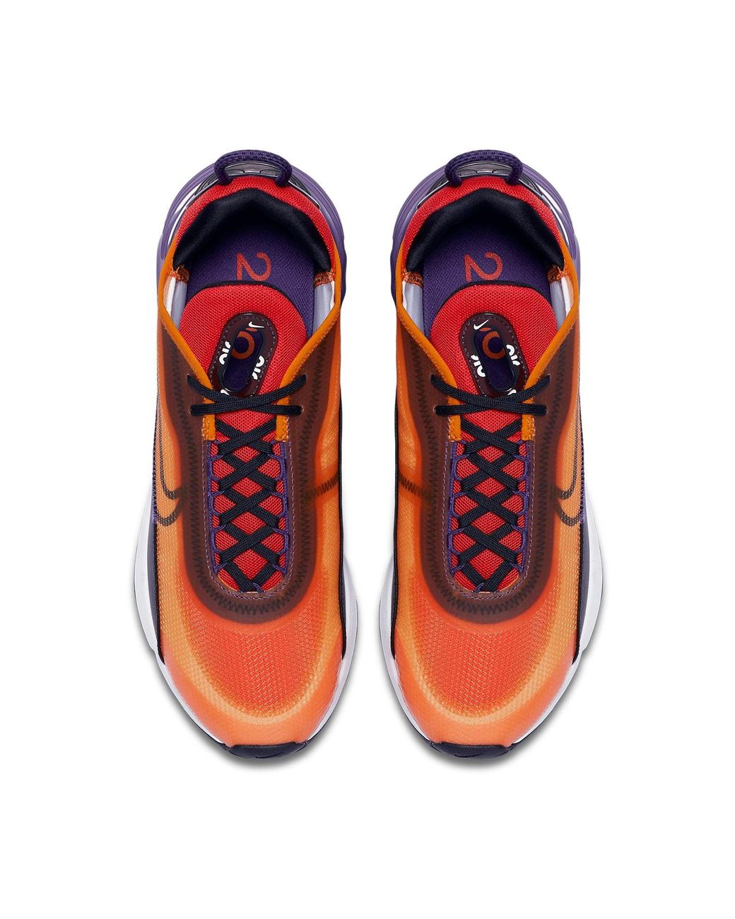 air max 2090 magma orange on feet