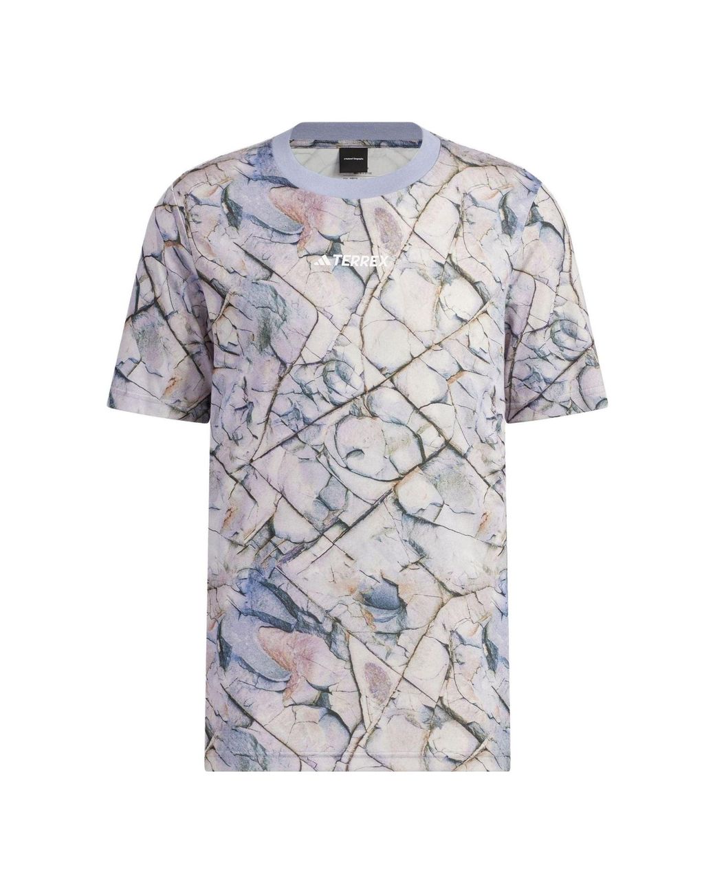 Adidas Gray X National Geographic Tencel Short Sleeve Tee for men