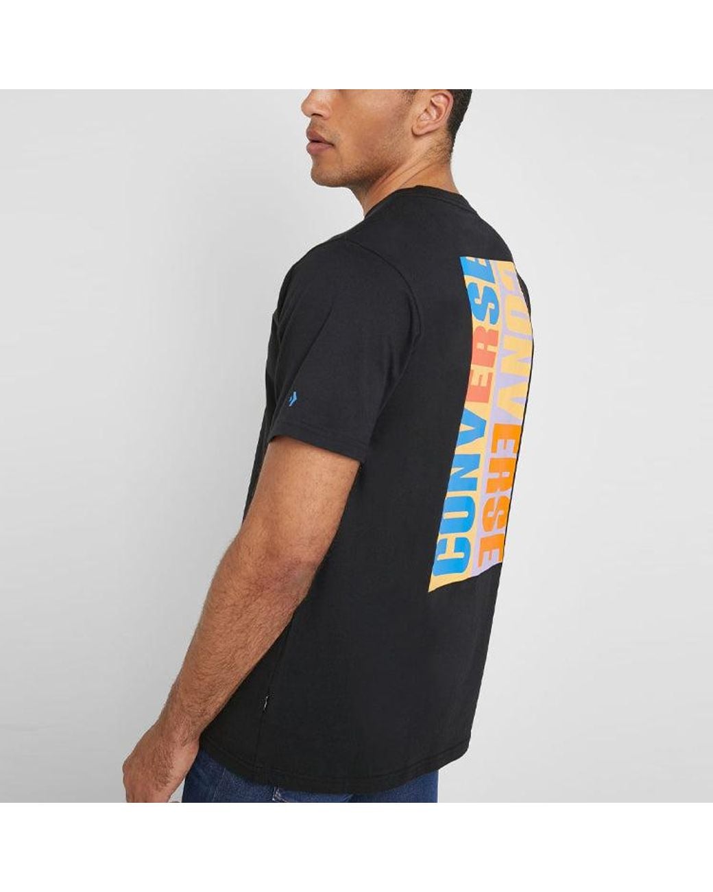 Converse Black Reverse Box Tee for men