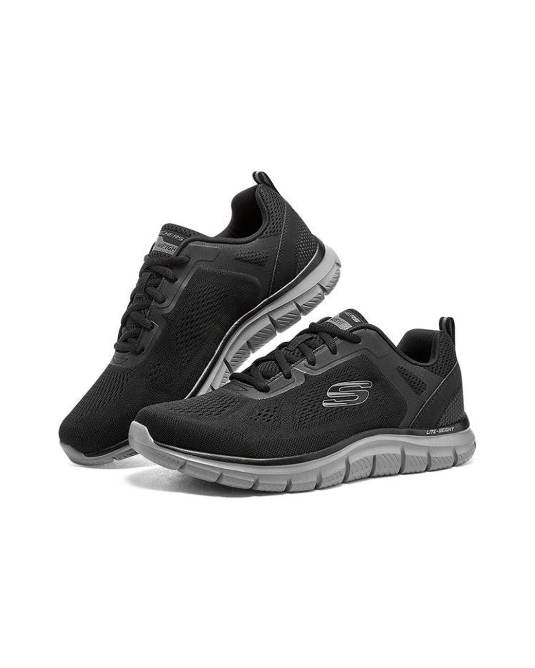 Skechers Black Track Broader Trainers for men