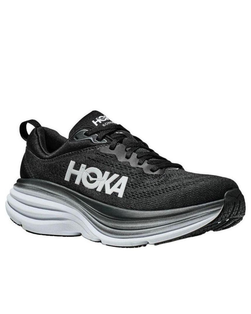 Hoka One One Black Bondi 8 Extra Wide for men