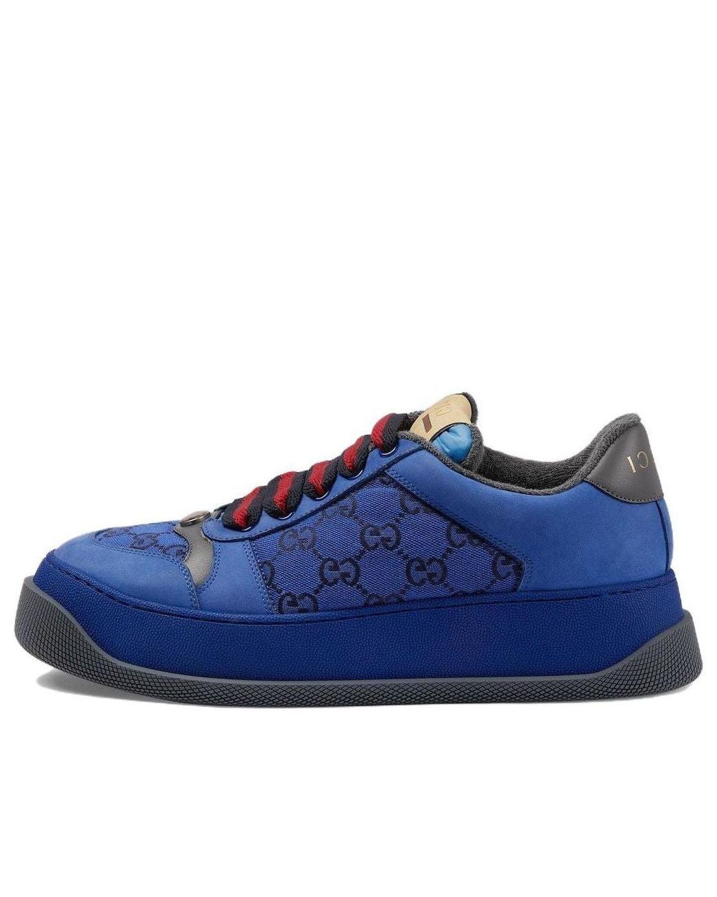 Gucci Blue Screener Gg Sneakers for men