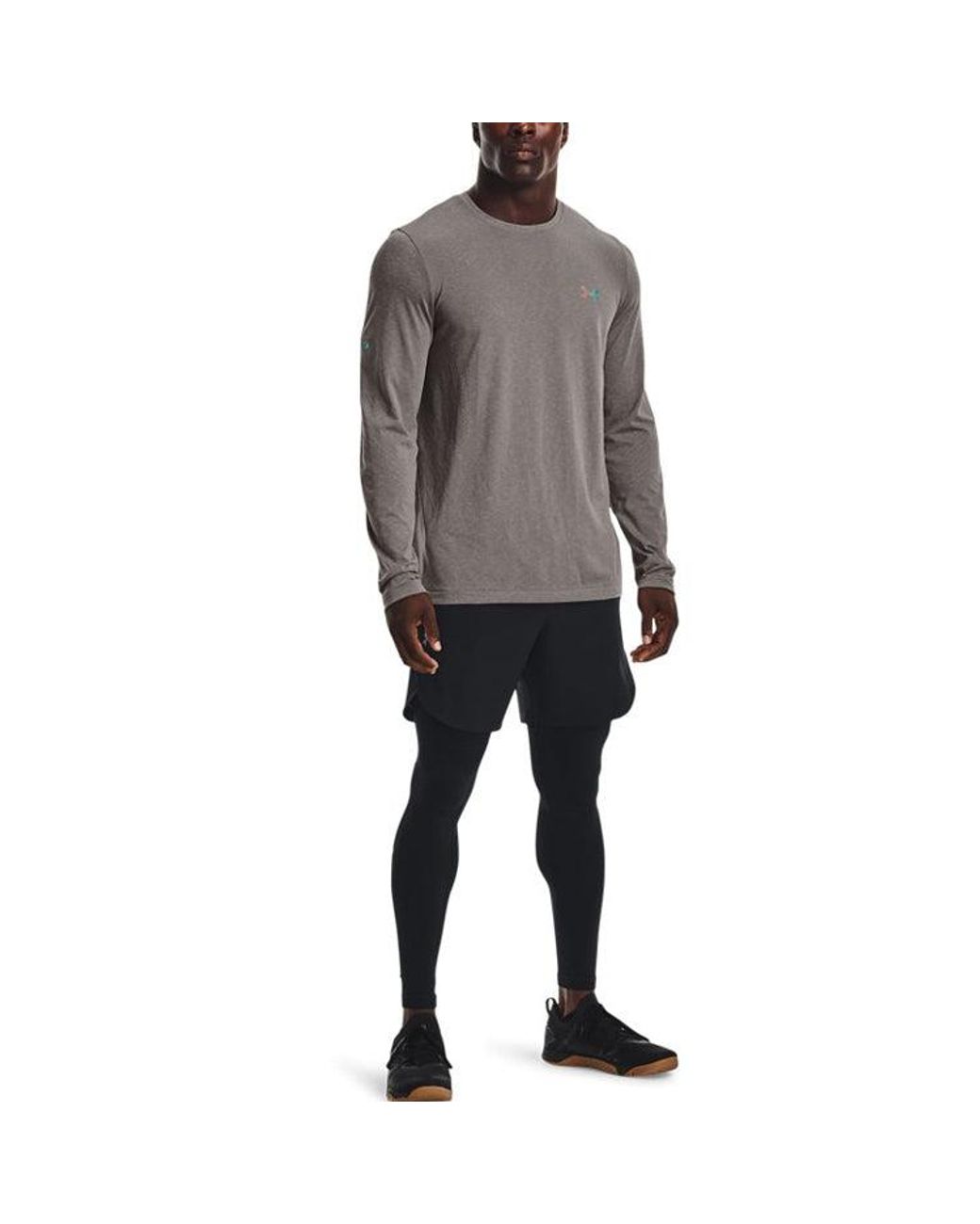 Under Armour Gray Rush Seamless Logo for men