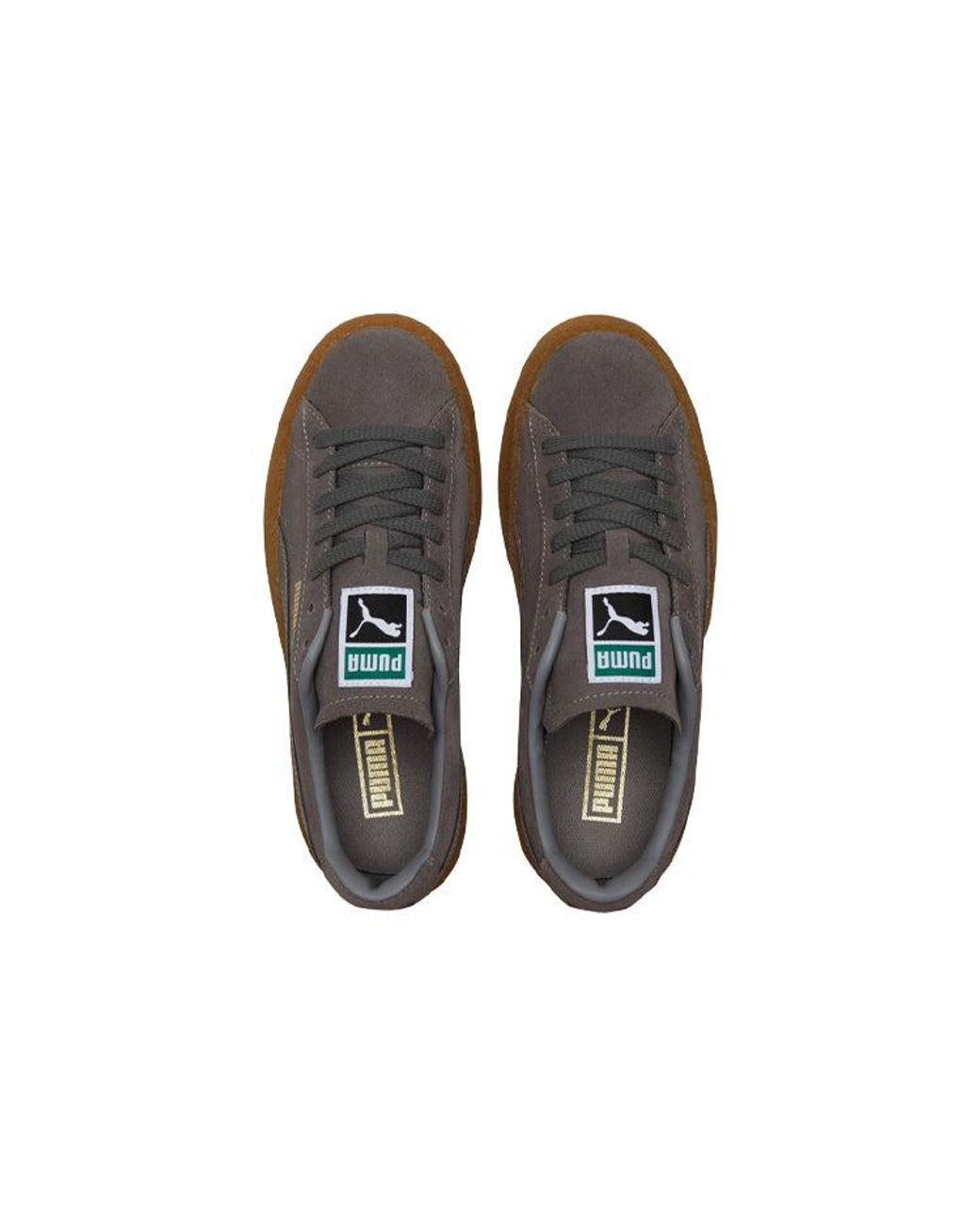 PUMA Brown Suede Crepe Leisure Board Shoes for men