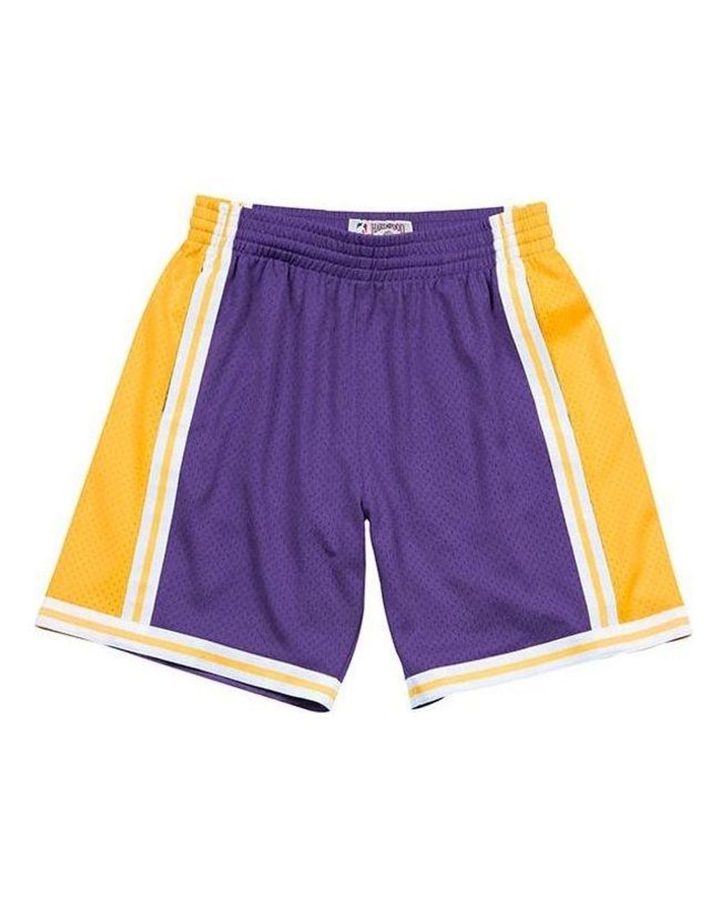 Mitchell & Ness Purple Nba Swingman Shorts Los Angeles Lakers Road 1984-85 for men
