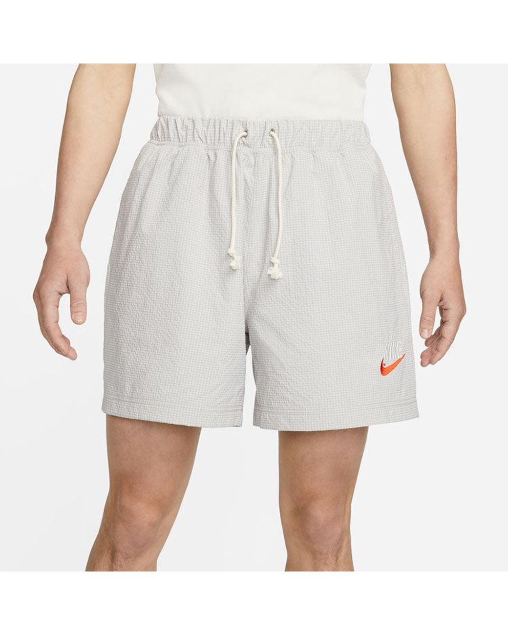 Nike Multicolor Sportswear Solid Color Logo Micro Mark Waterproof Woven Sports Shorts for men